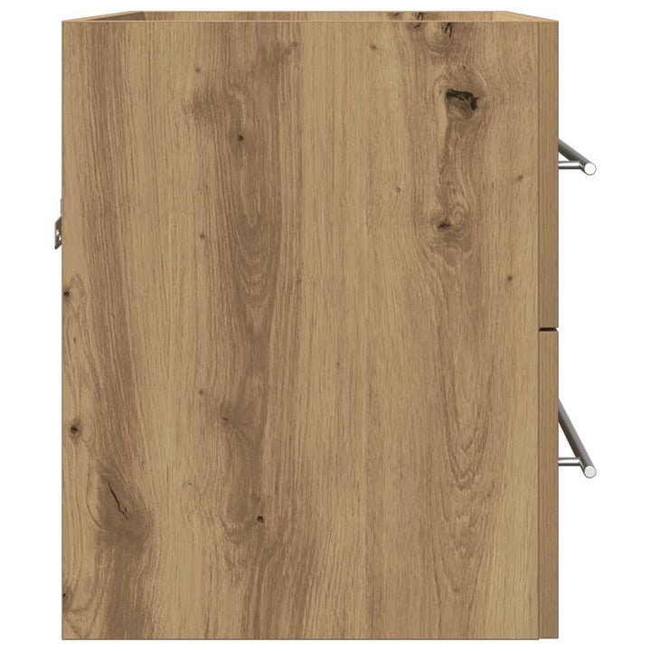 badeværelsesvaskeskab 60x38,5x48 cm konstrueret træ kunsteg