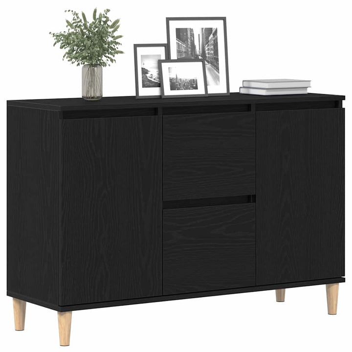 Sideboard Sort 102 x 35 x 60 cm Konstrueret træ