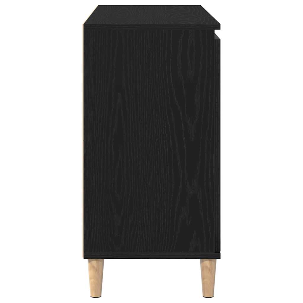 Sideboard Sort 102 x 35 x 60 cm Konstrueret træ