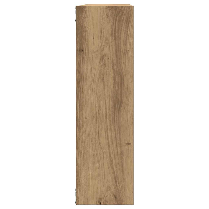 væghylde 75x16x55 cm konstrueret træ kunsteg