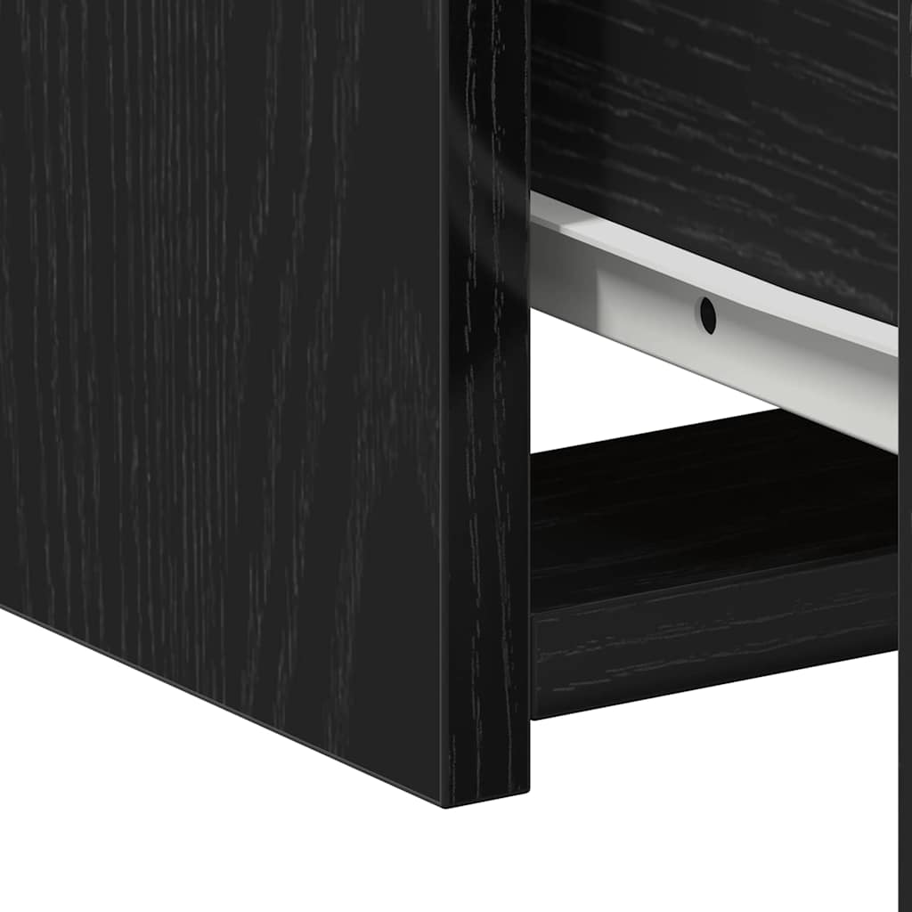 Natbord Sort eg 50 x 32 x 60cm Konstrueret træ
