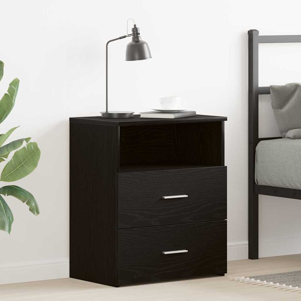 Natbord Sort eg 50 x 32 x 60cm Konstrueret træ