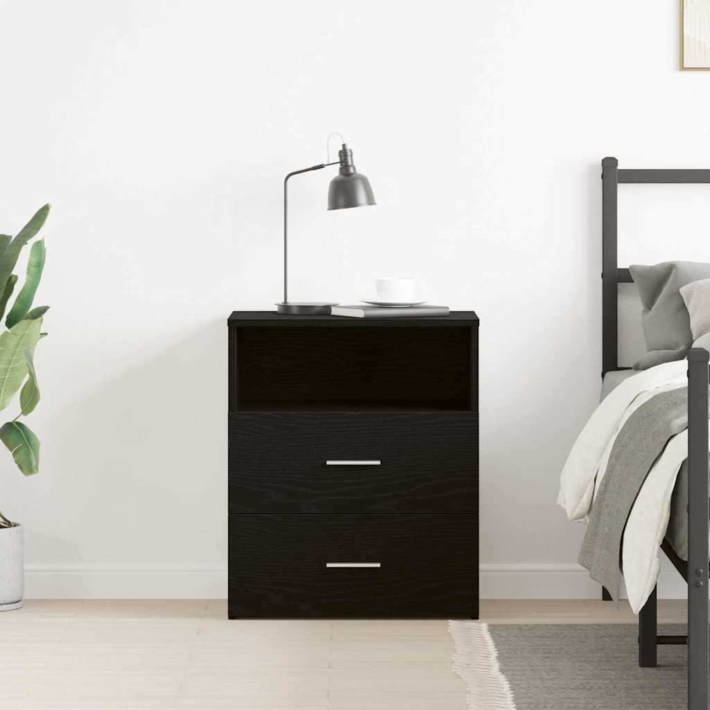 Natbord Sort eg 50 x 32 x 60cm Konstrueret træ