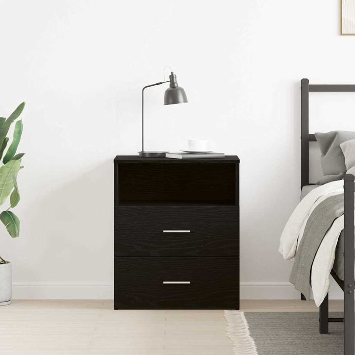 Natbord Sort eg 50 x 32 x 60cm Konstrueret træ
