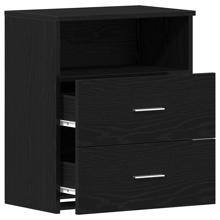 Natbord Sort eg 50 x 32 x 60cm Konstrueret træ