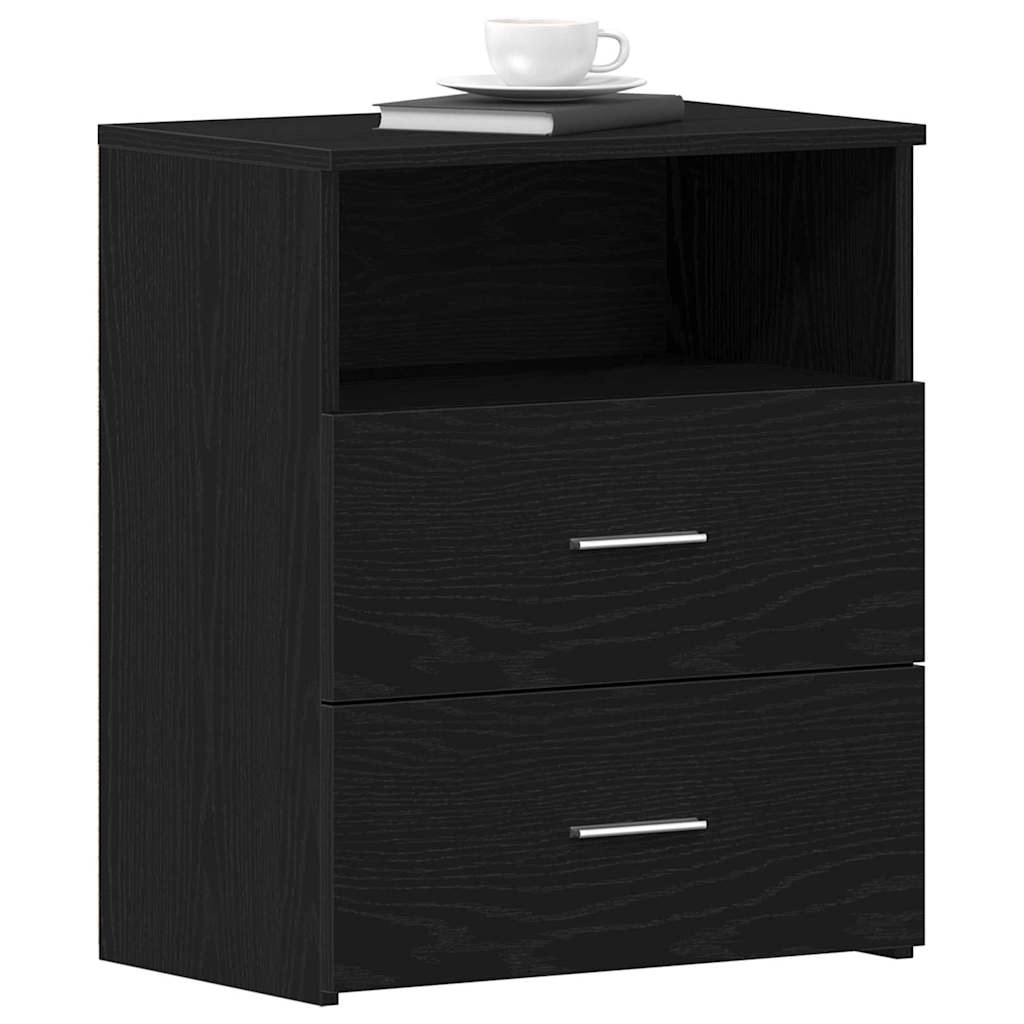 Natbord Sort eg 50 x 32 x 60cm Konstrueret træ