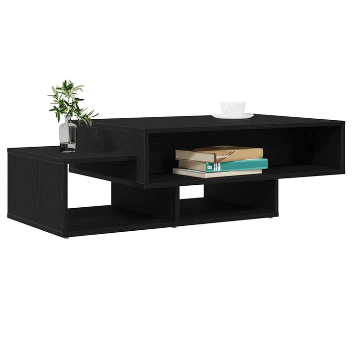sofabord 105x55x32 cm konstrueret træ sort egetræsfarve