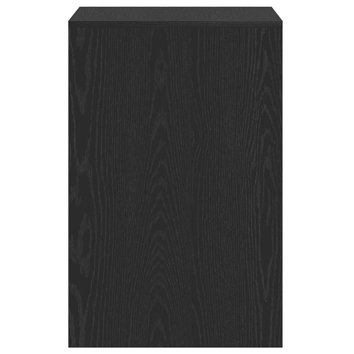 skrivebord 101x50x76,5 cm konstrueret træ sort egetræsfarve