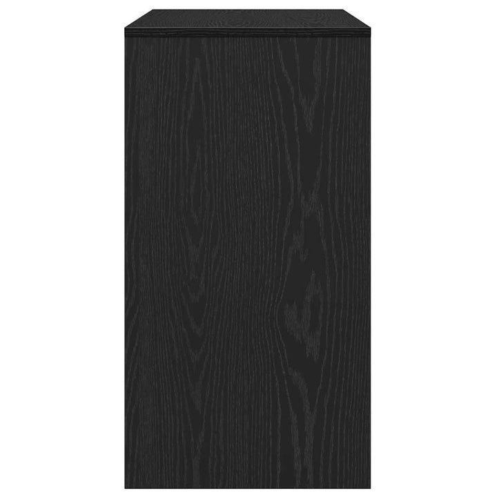 konsolbord 89x41x76,5 cm konstrueret træ sort egetræsfarve