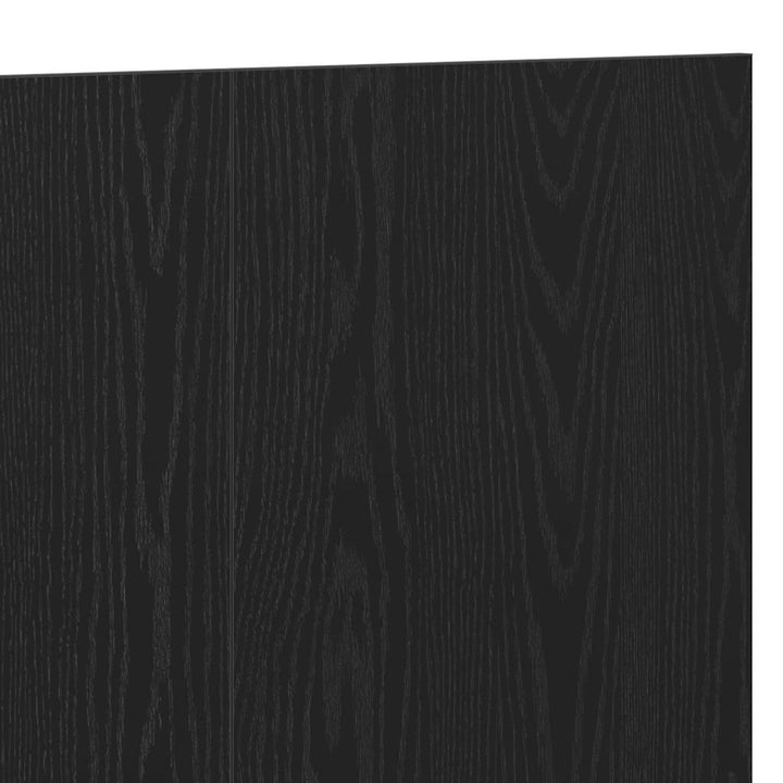 Senge Hovedgærde Sort eg 160 x 1.5 x 80.5 cm Konstrueret træ