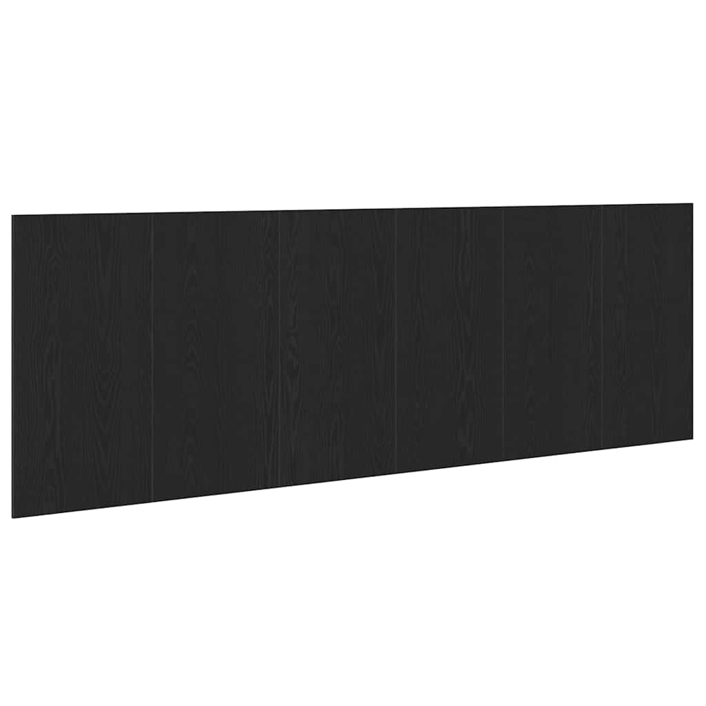 Senge Hovedgærde Sort eg 160 x 1.5 x 80.5 cm Konstrueret træ