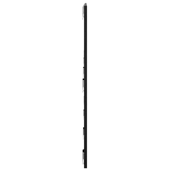 Senge Hovedgærde Sort eg 160 x 1.5 x 80.5 cm Konstrueret træ
