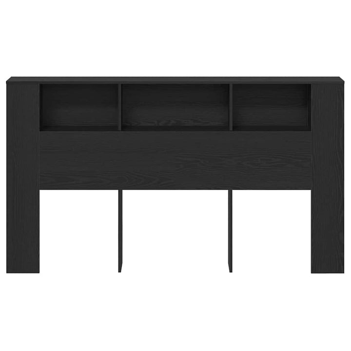 Hovedgærde Skab Sort eg 180 x 18,5 x 102,5 cm Konstrueret træ