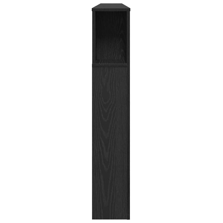 Hovedgærde Skab Sort eg 180 x 18,5 x 102,5 cm Konstrueret træ