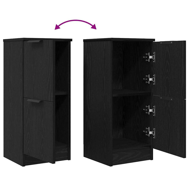 Sideboard Sort eg 30 x 30 x 70 cm Konstrueret træ