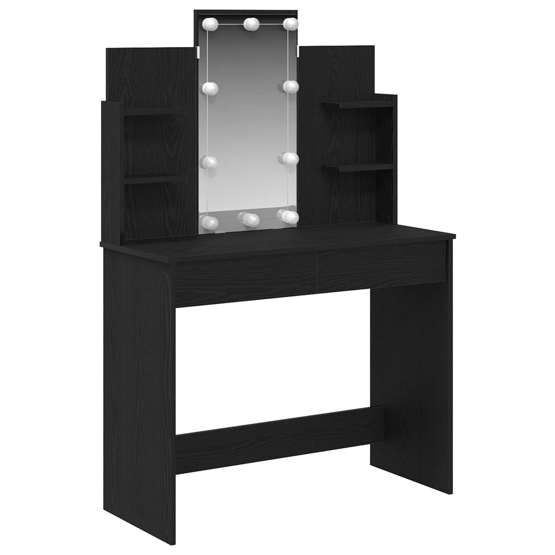 Klædeskab Sort eg 96 x 39 x 142 cm Konstrueret træ