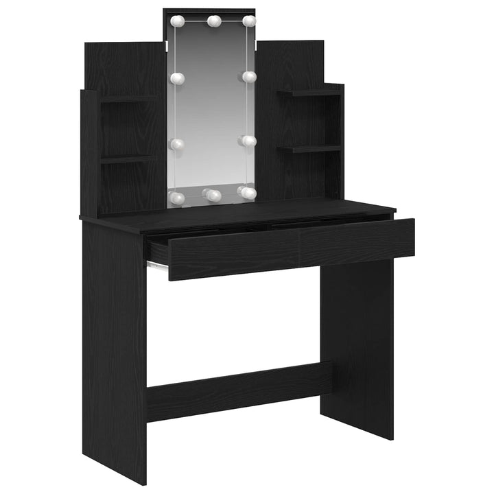 Klædeskab Sort eg 96 x 39 x 142 cm Konstrueret træ
