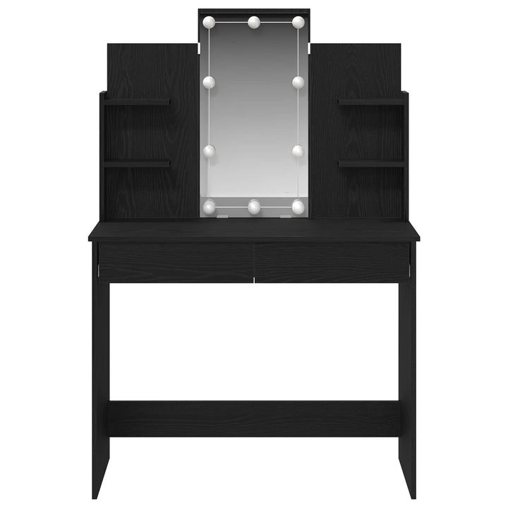 Klædeskab Sort eg 96 x 39 x 142 cm Konstrueret træ