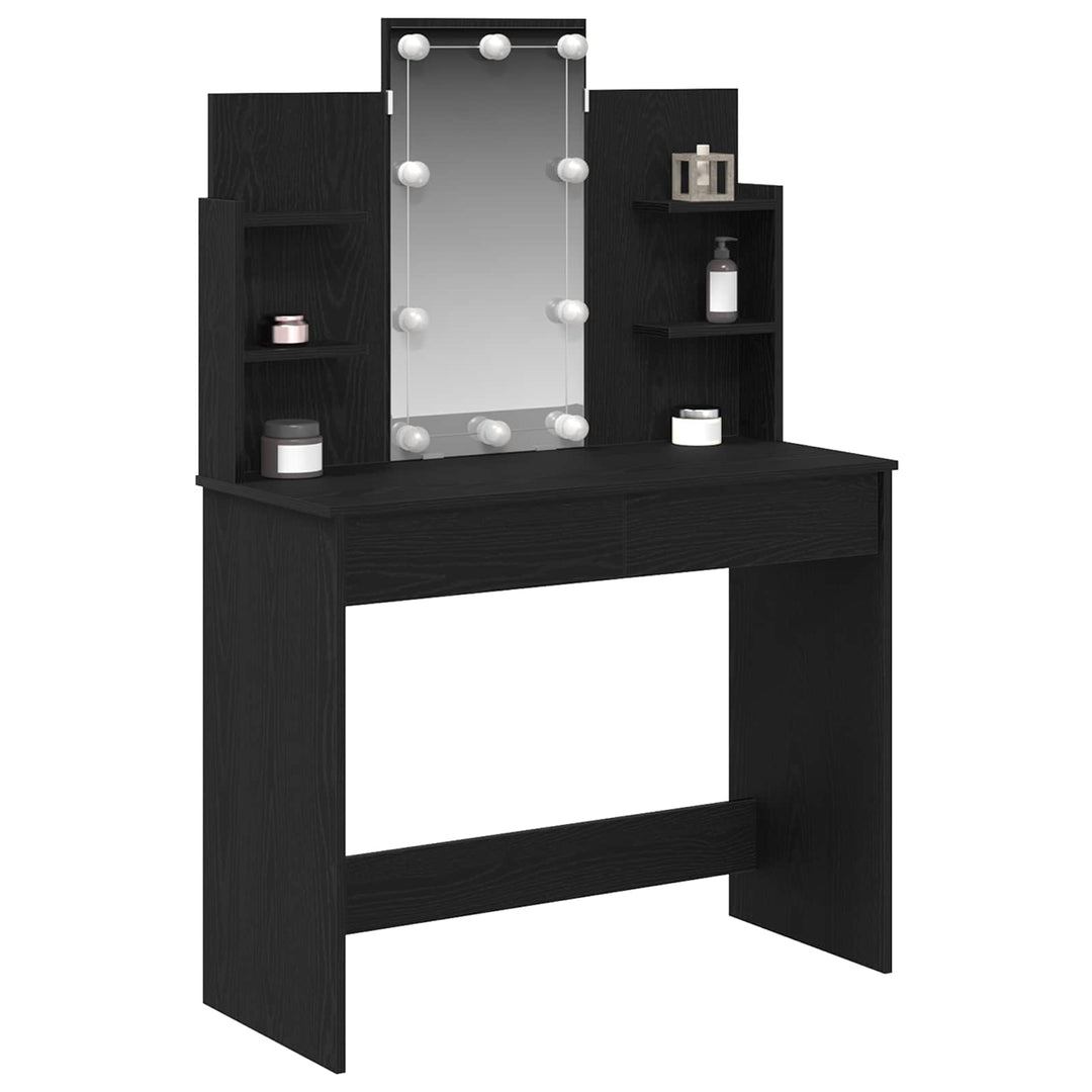 Klædeskab Sort eg 96 x 39 x 142 cm Konstrueret træ