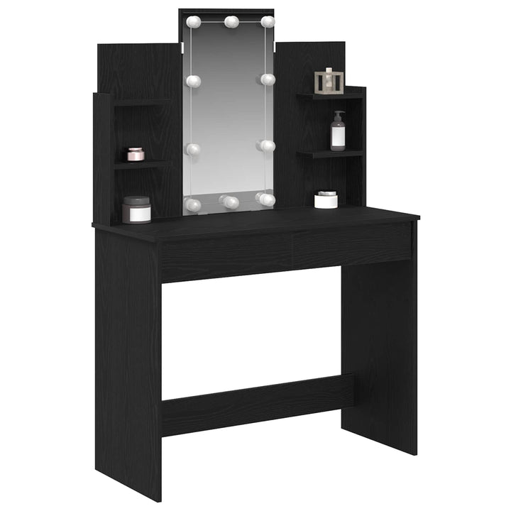 Klædeskab Sort eg 96 x 39 x 142 cm Konstrueret træ