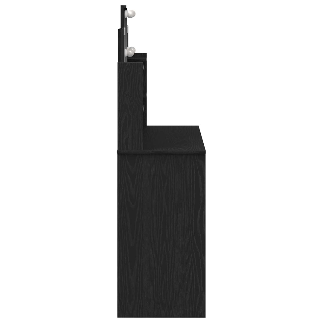 Klædeskab Sort eg 96 x 39 x 142 cm Konstrueret træ