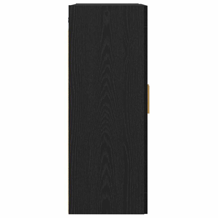 Vægskab Vægmonteret Sort eg 69,5 x 34 x 90 cm Konstrueret træ