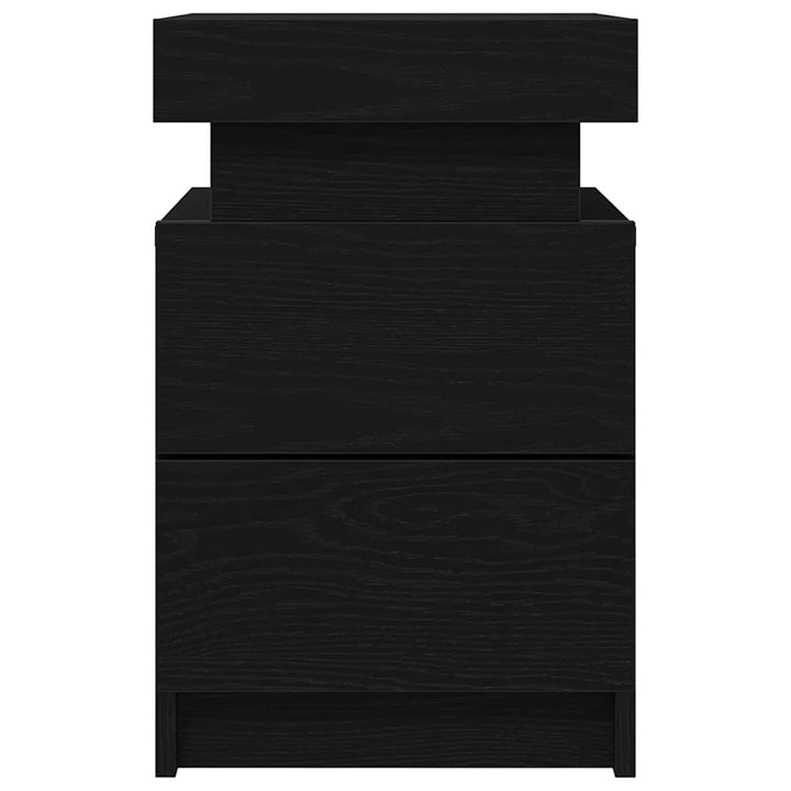 Natskab 2 pcs Sort eg 35 x 39 x 55 cm Konstrueret træ