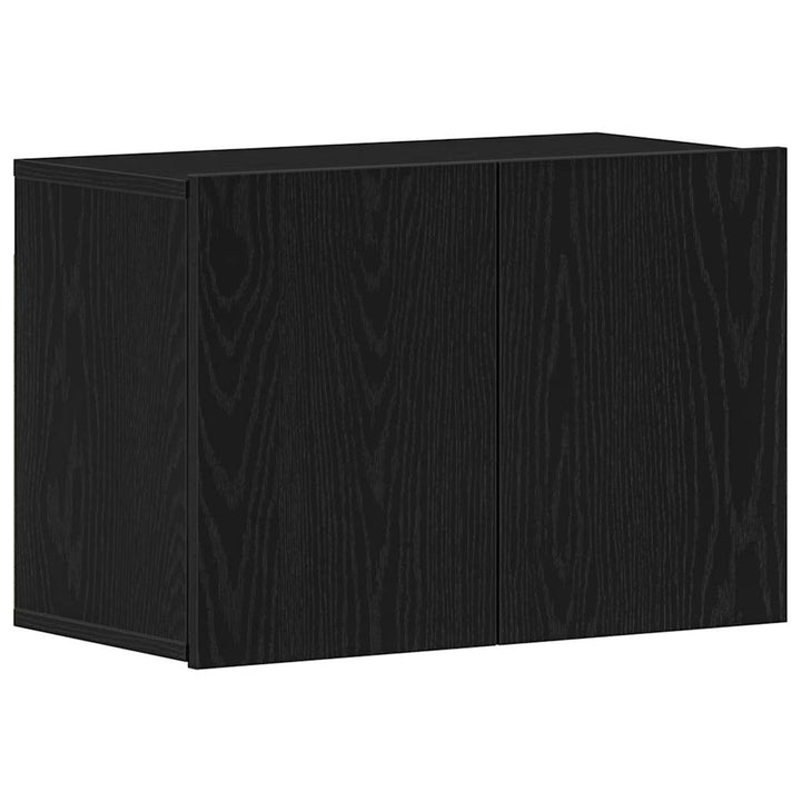 TV-skab sort egetræ 60x30x41 cm konstrueret træ