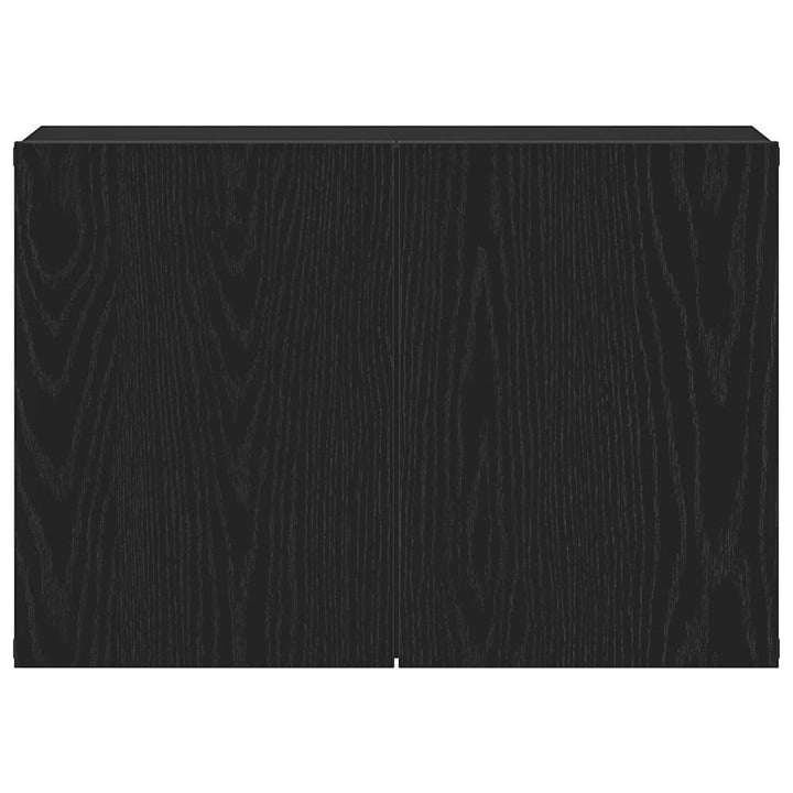 TV-skab sort egetræ 60x30x41 cm konstrueret træ