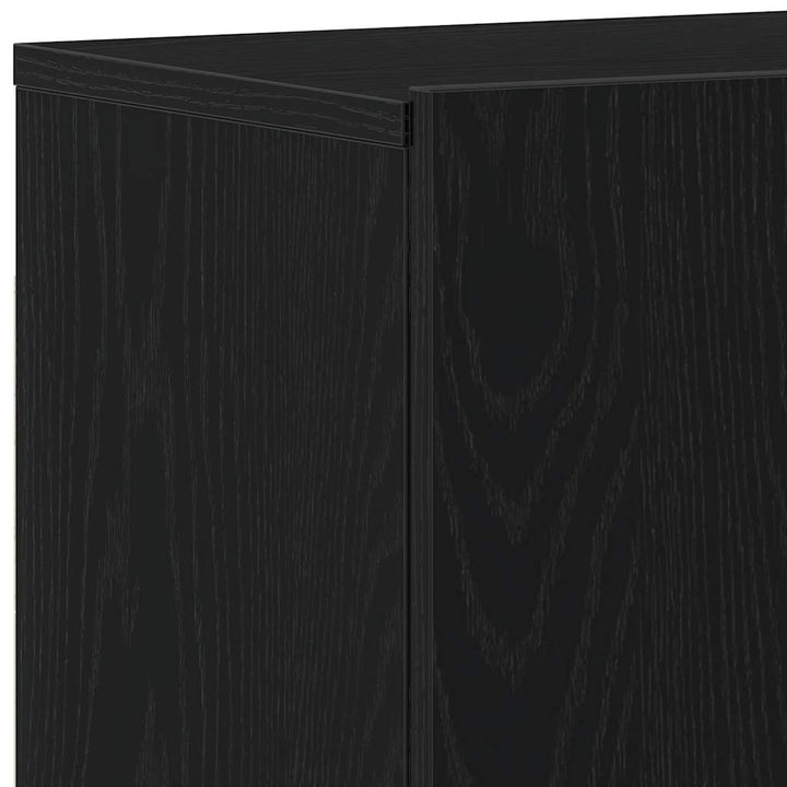 TV-skabe 2 stk. sort eg 160x30x41 cm konstrueret træ