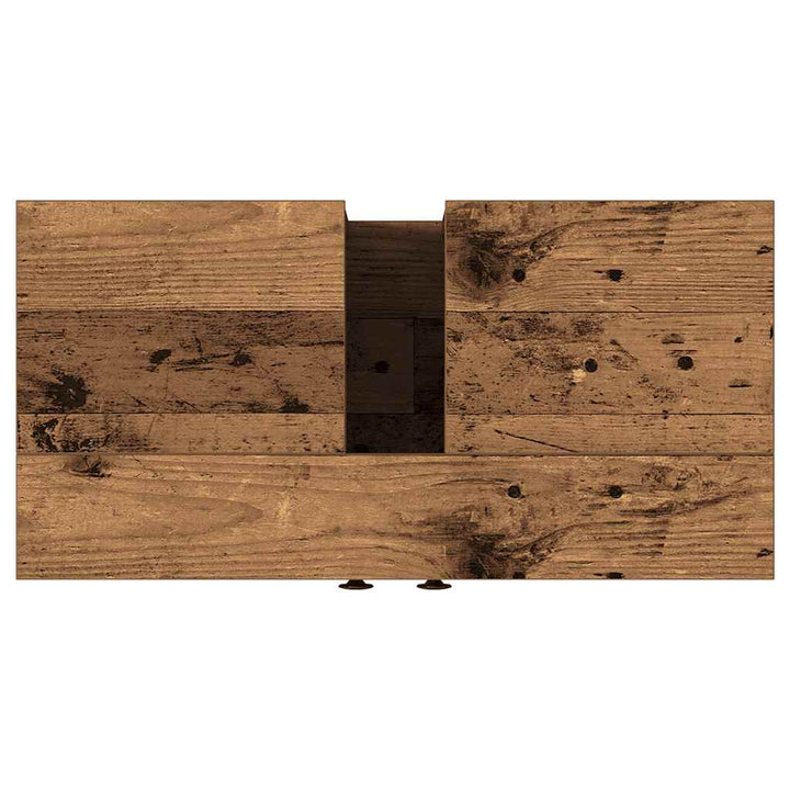 underskab til håndvask 60x30x60 cm konstrueret træ antikt træ