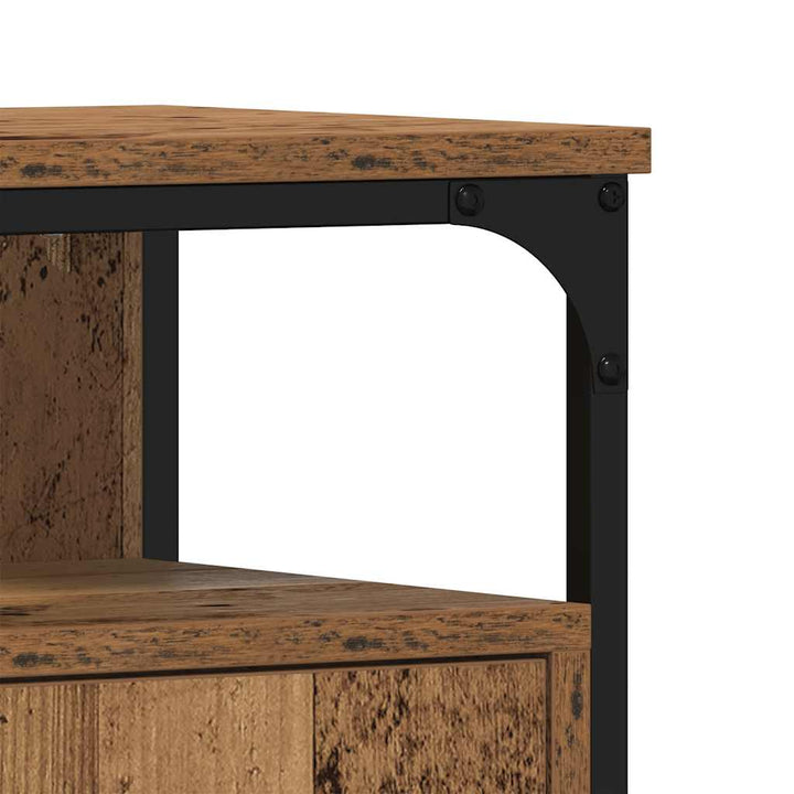 underskab til håndvask 60x30x60 cm konstrueret træ antikt træ