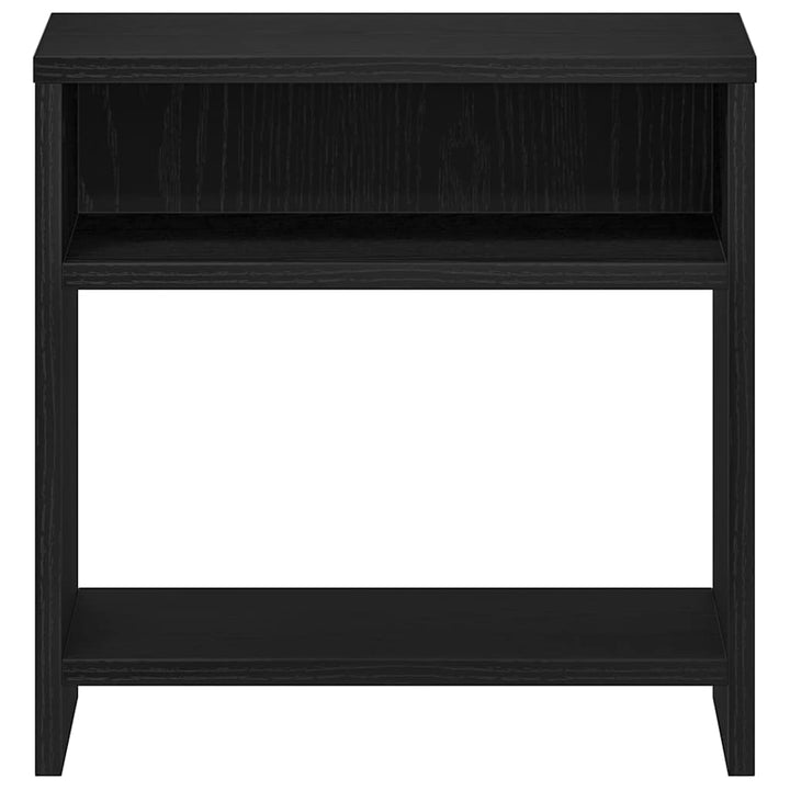 sengeborde 2 stk. 40x30x40 cm konstrueret træ sort egetræsfarve