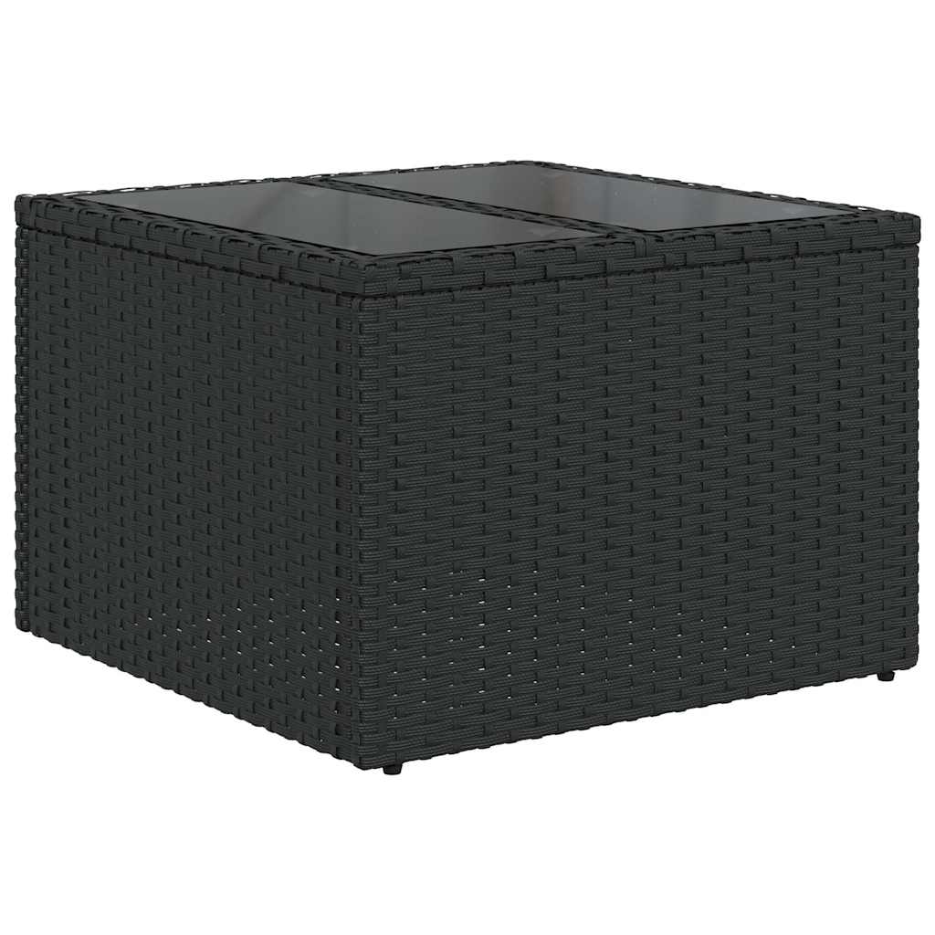 sofasæt til haven 8 dele med hynder polyrattan sort