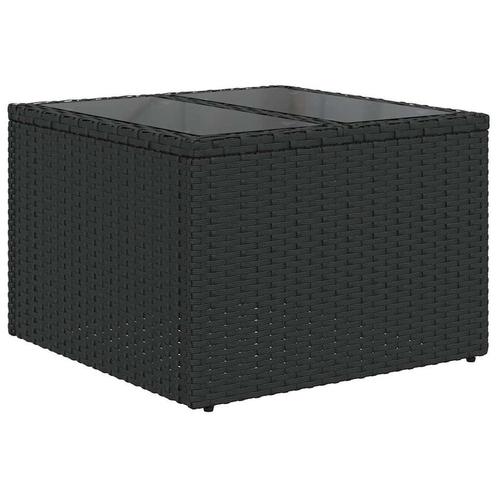 sofasæt til haven 8 dele med hynder polyrattan sort