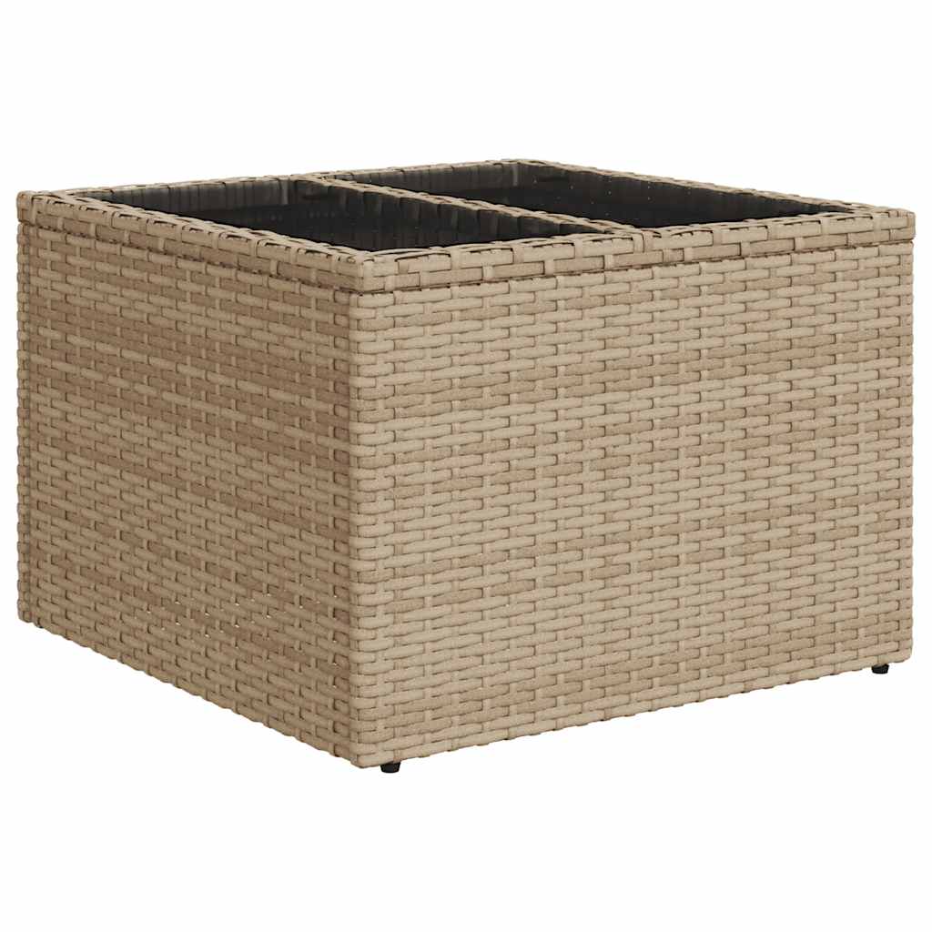 sofasæt til haven 9 dele med hynder polyrattan beige