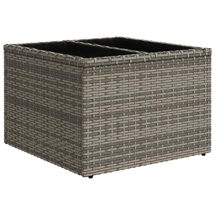 sofaesæt til haven 7 dele med hynder polyrattan grå