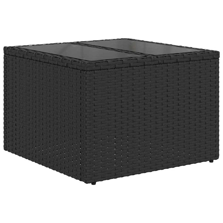 sofasæt til haven 8 dele med hynder polyrattan sort