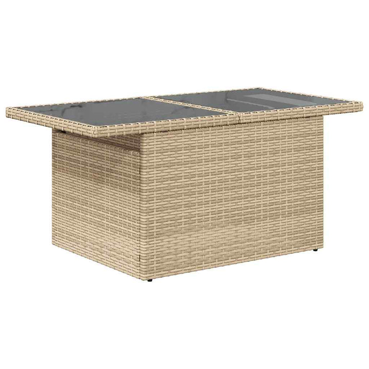 sofasæt til haven 11 dele med hynder polyrattan beige