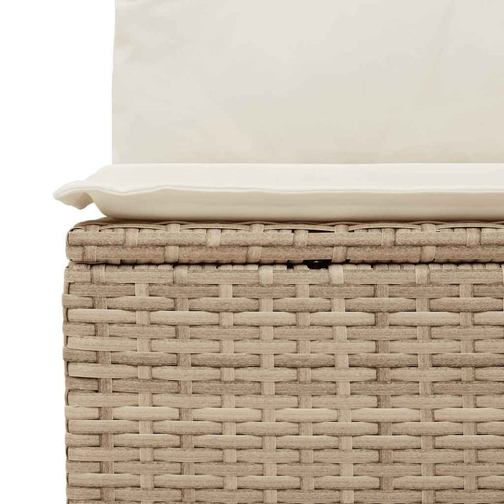 sofasæt til haven 11 dele med hynder polyrattan beige