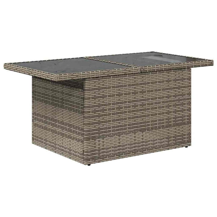 sofaesæt til haven 7 dele med hynder polyrattan grå