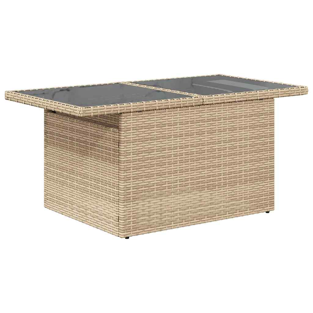 sofasæt til haven 11 dele med hynder polyrattan beige
