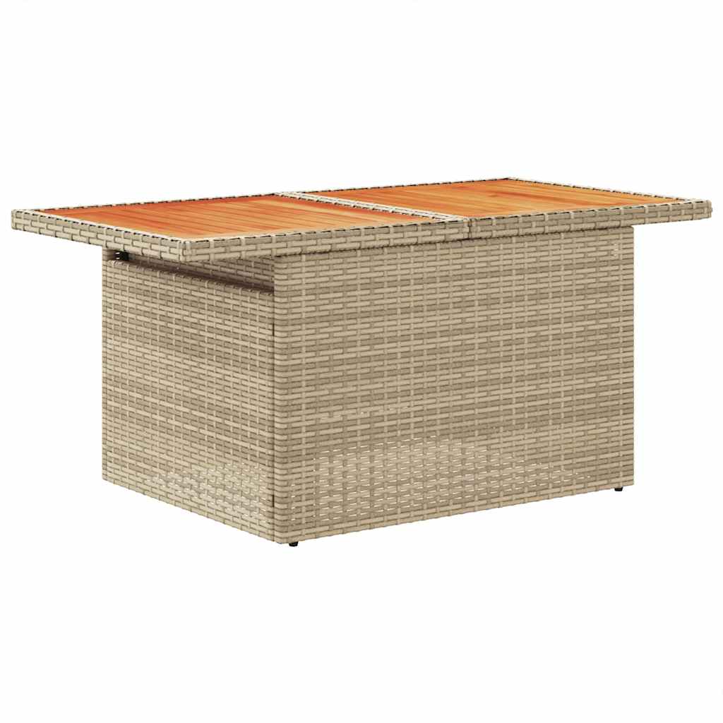 sofasæt til haven 11 dele med hynder polyrattan beige
