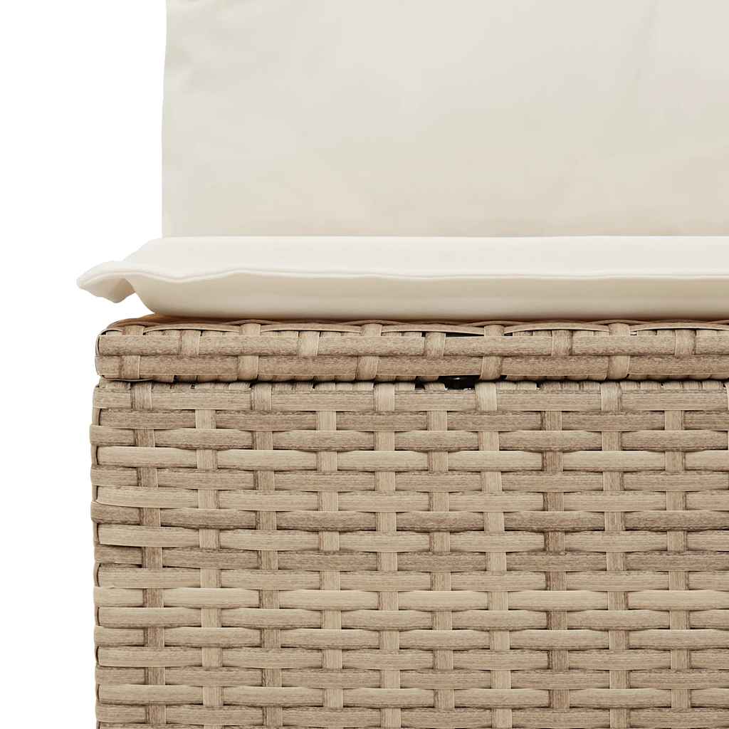 sofasæt til haven 11 dele med hynder polyrattan beige