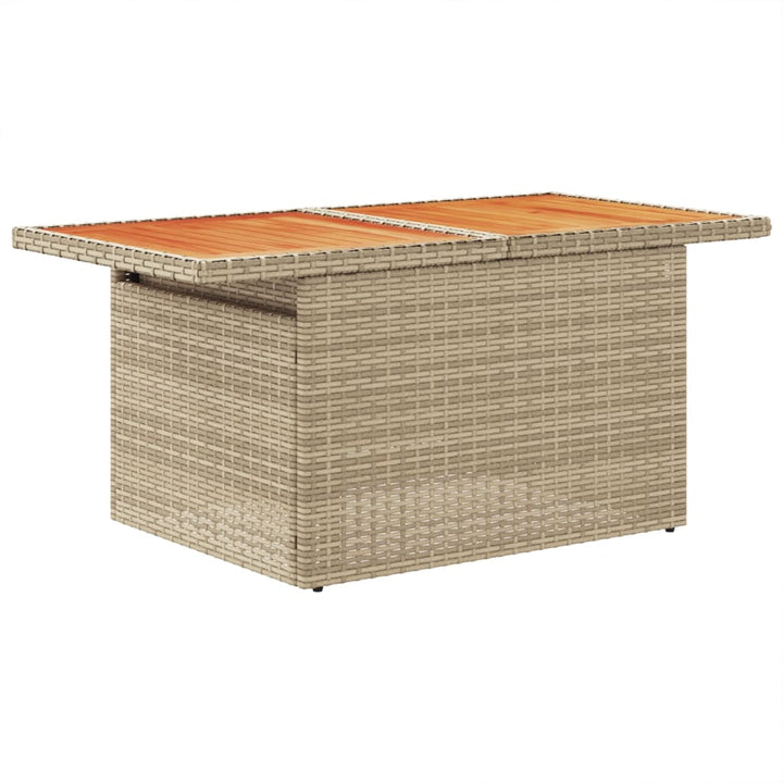 sofasæt til haven 10 dele med hynder polyrattan beige