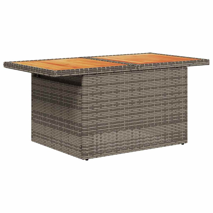 sofaesæt til haven 7 dele med hynder polyrattan grå