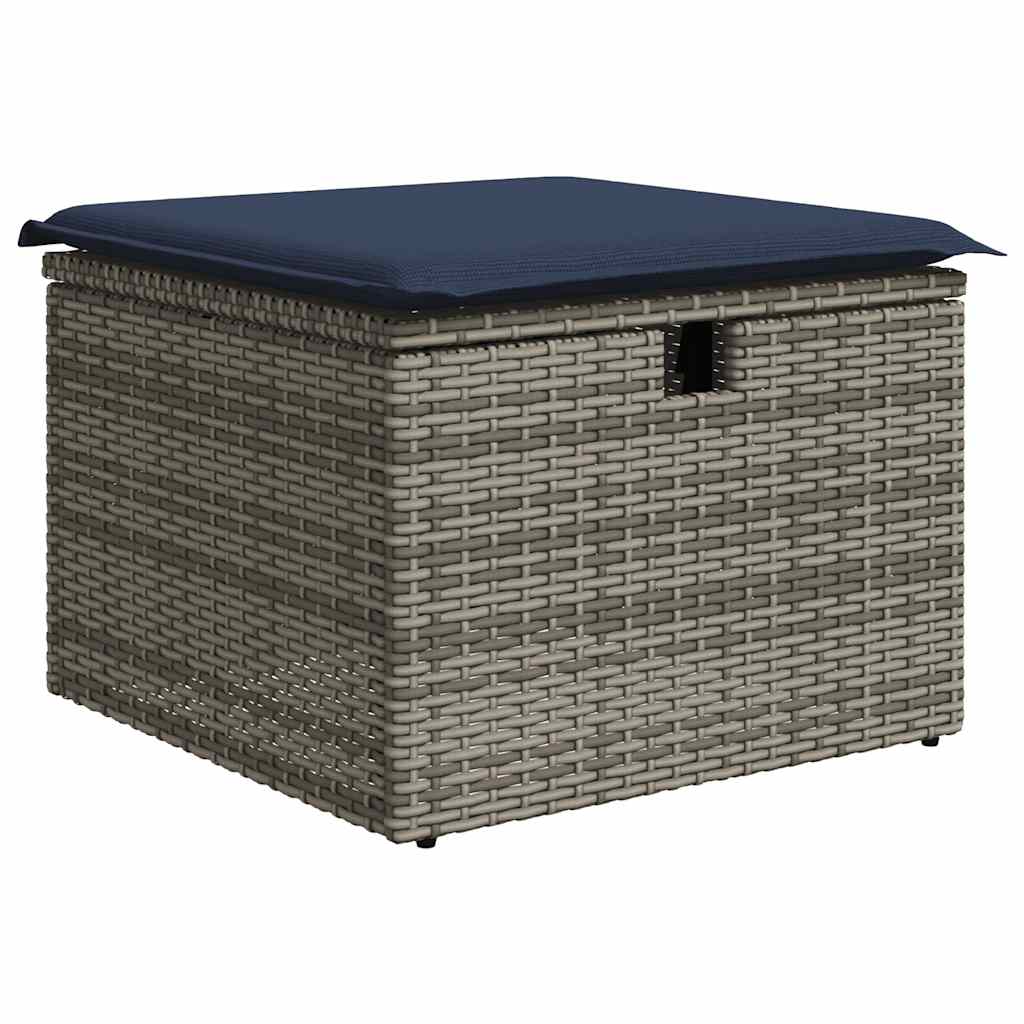 sofasæt til haven 8 dele med hynder polyrattan akacietræ brun