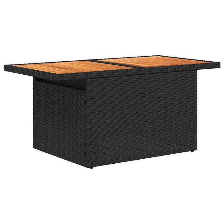 sofasæt til haven 8 dele med hynder polyrattan sort