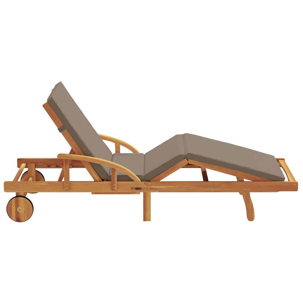 Solstol Gråbrun 200 x 67 x 84 cm Massivt Akacietræ