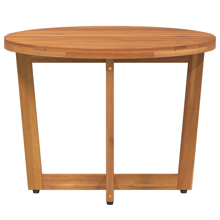 havesidebord rundt Ø55x40 cm massivt træ akacie